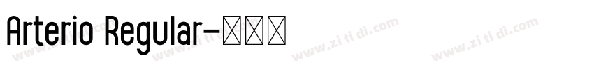 Arterio Regular字体转换 Arterio Regular字体转换